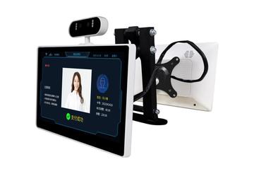 人臉識別消費機P303-2D壁掛式雙觸摸人臉消費終端